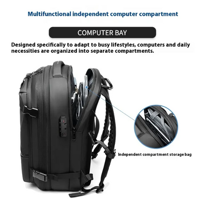 60L vcacuum Compression Travel Backpack