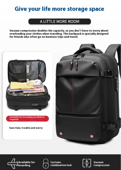 60L vcacuum Compression Travel Backpack