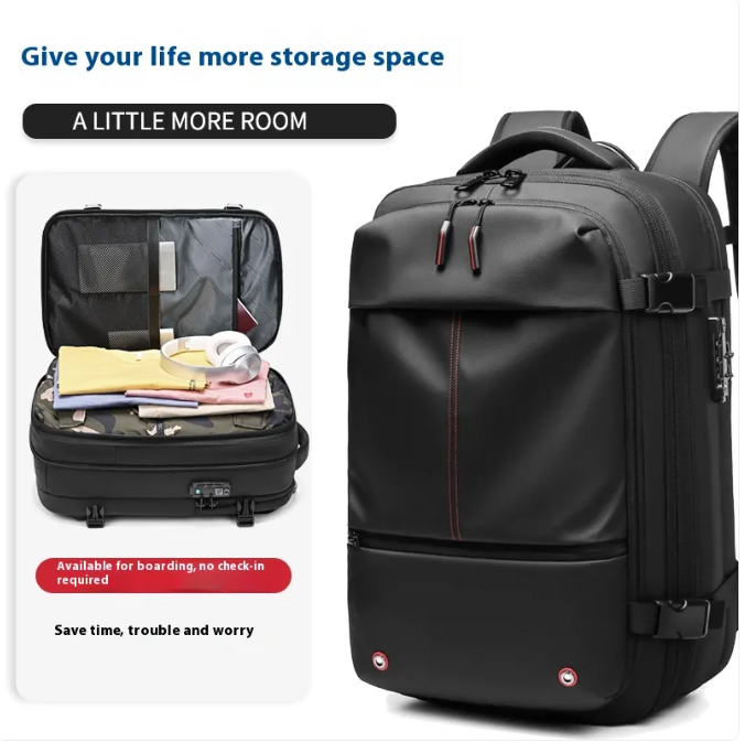 60L vcacuum Compression Travel Backpack