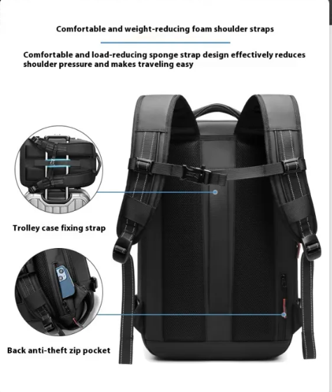 60L vcacuum Compression Travel Backpack